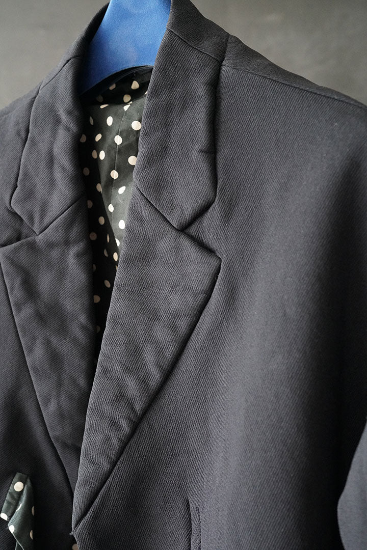 CDG 2D semi long jacket BK