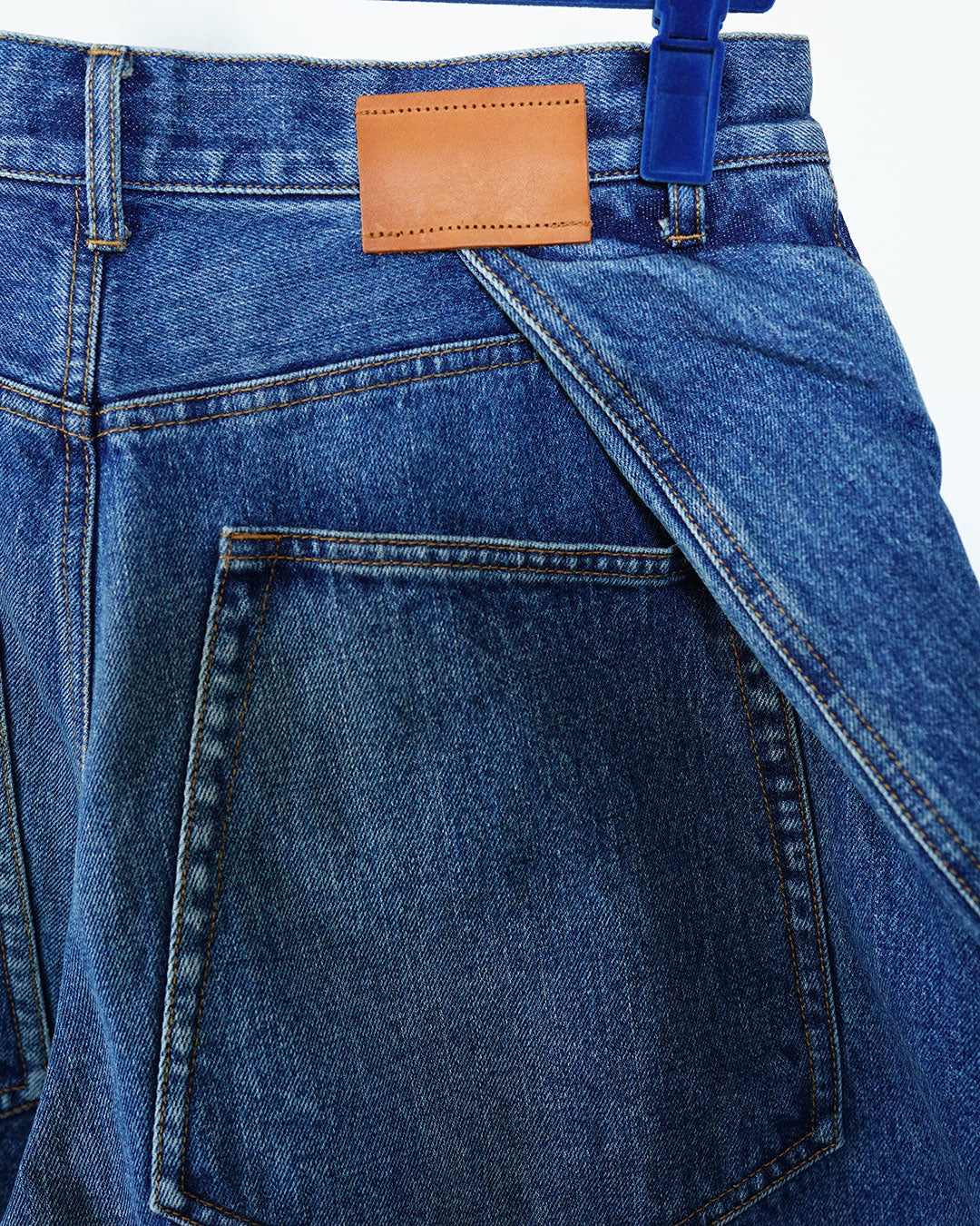 khoki 3D Cutting Half Denim Pants