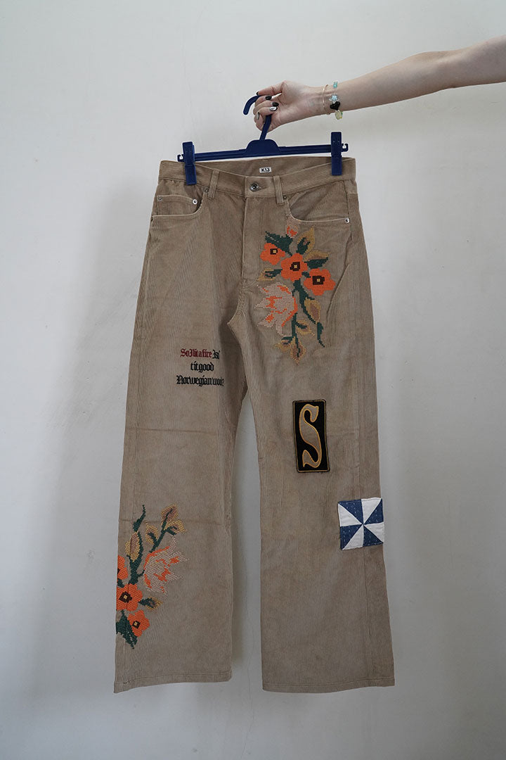 khoki Embroidery design pants
