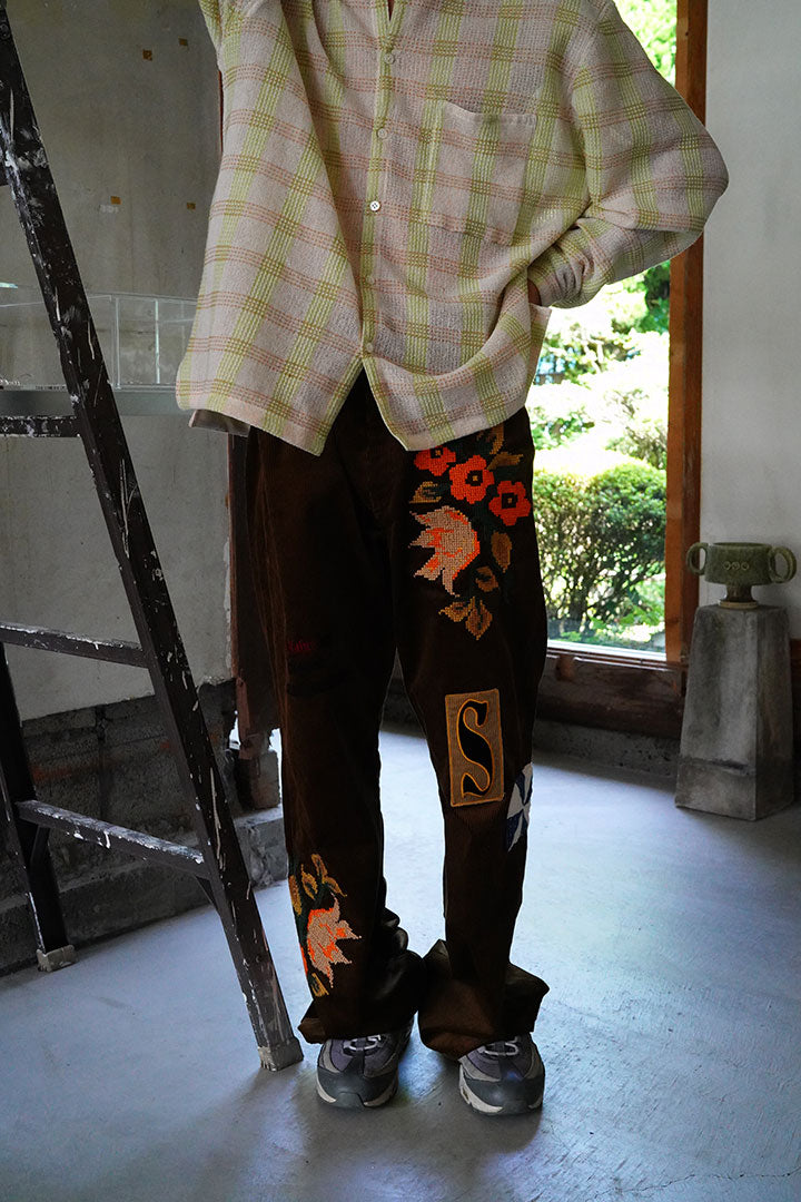 khoki Embroidery design pants