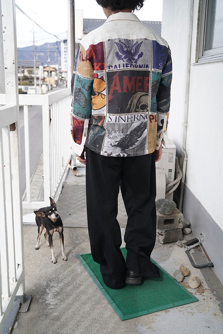 KHOKI Patchworked Silk Shirt