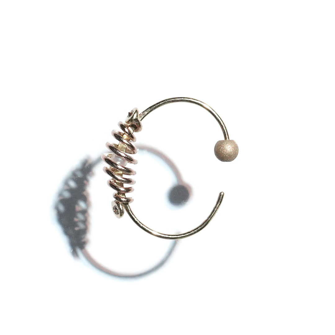 coil ear with dia meet akoya