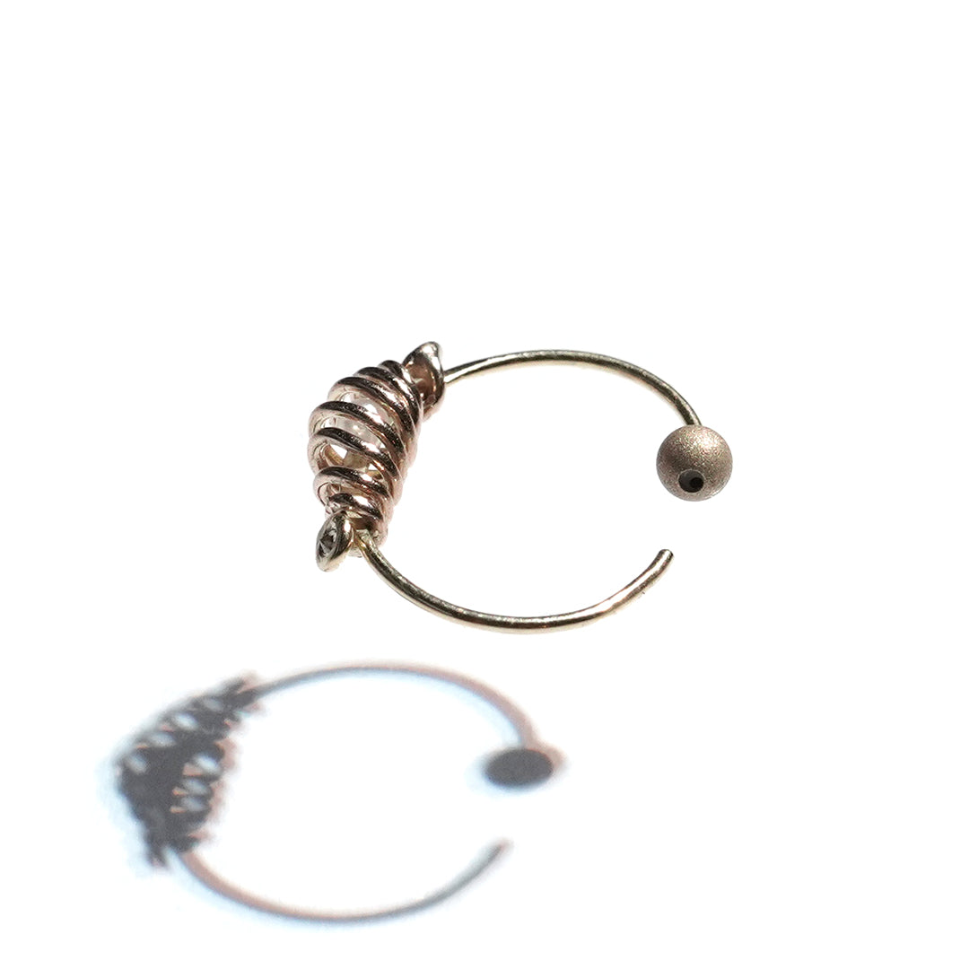 coil ear with dia meet akoya