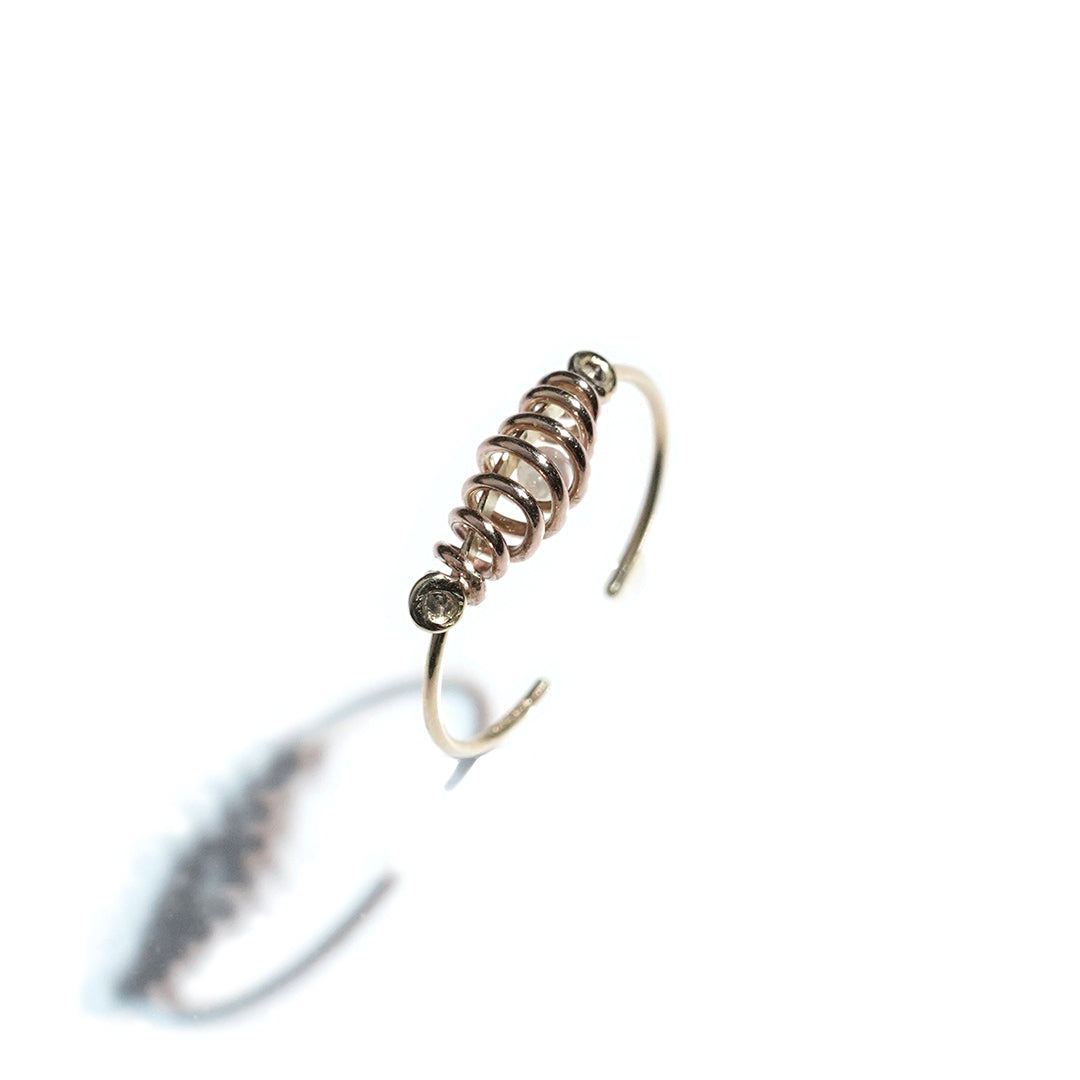 coil ear with dia meet akoya