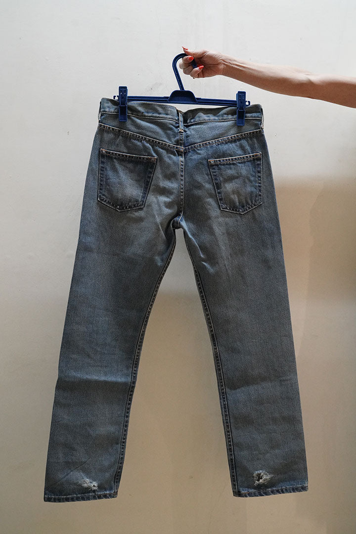 junya watanabe loose fit 5p damage denim
