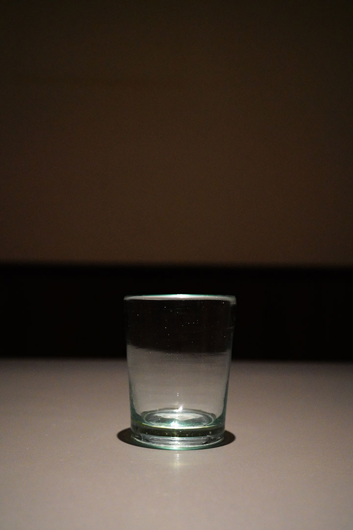 the glass cup