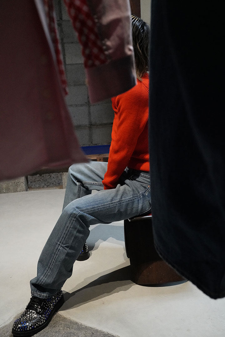 junya watanabe loose fit 5p damage denim