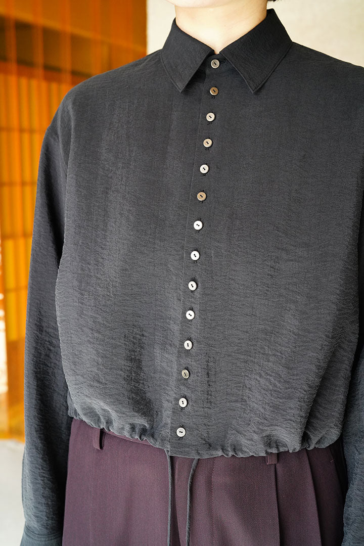 irenisa short length shirt blouse bk