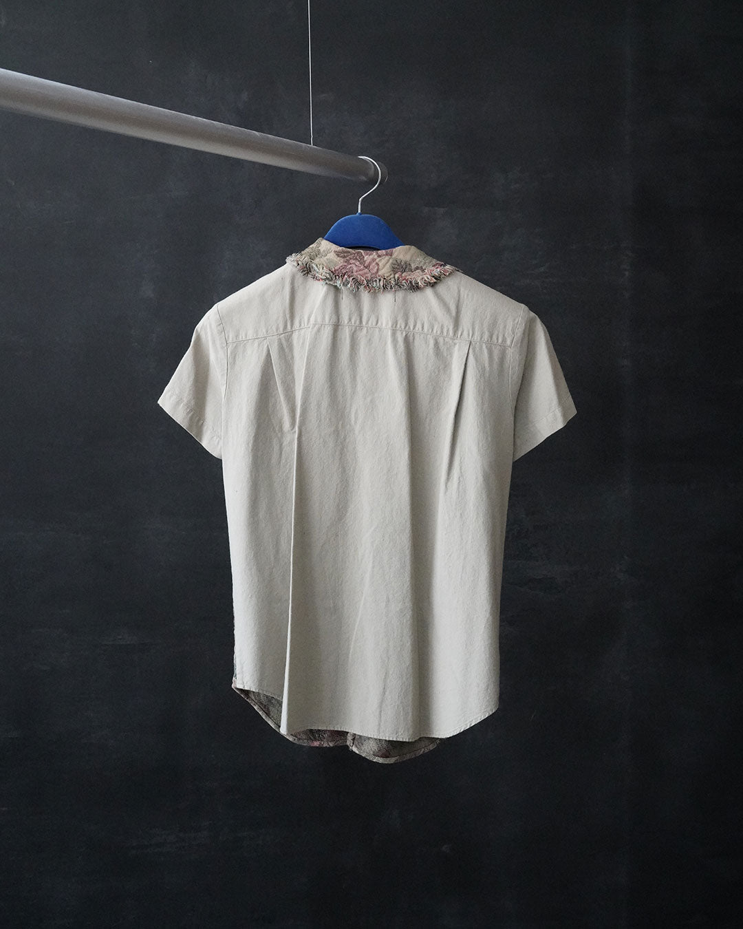 tricot jacquard flower shirts