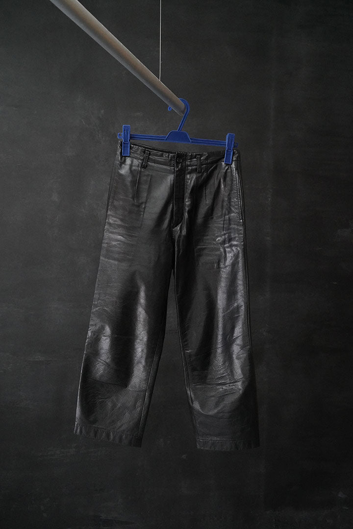 tricot CDG leather pants
