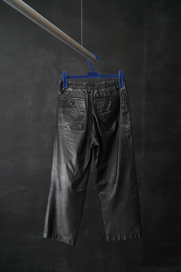 tricot CDG leather pants
