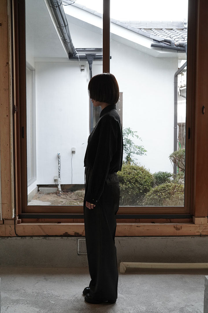 irenisa two-tucks-wide-trousers-smoke-gray