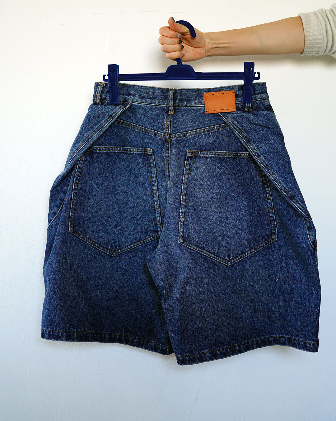 khoki 3D Cutting Half Denim Pants