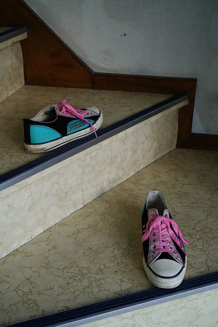 comme des garcons homme plus studs sneakers