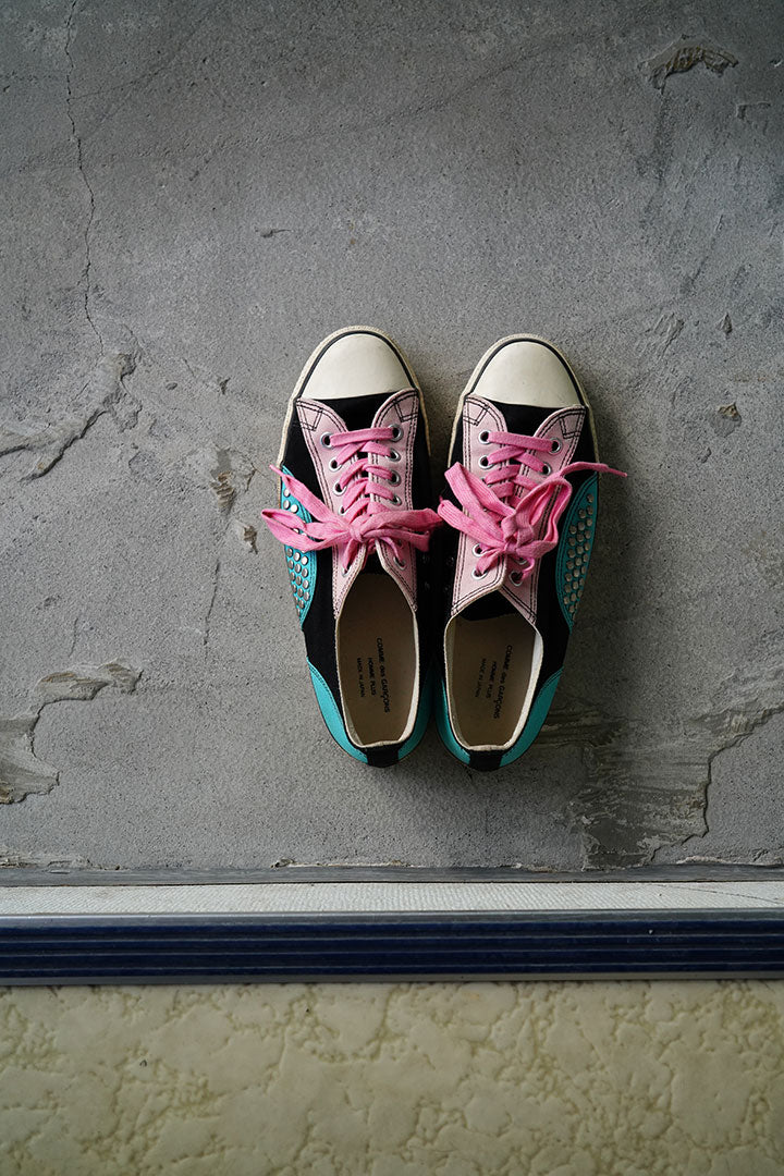 comme des garcons homme plus studs sneakers