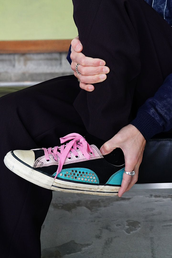 comme des garcons homme plus studs sneakers