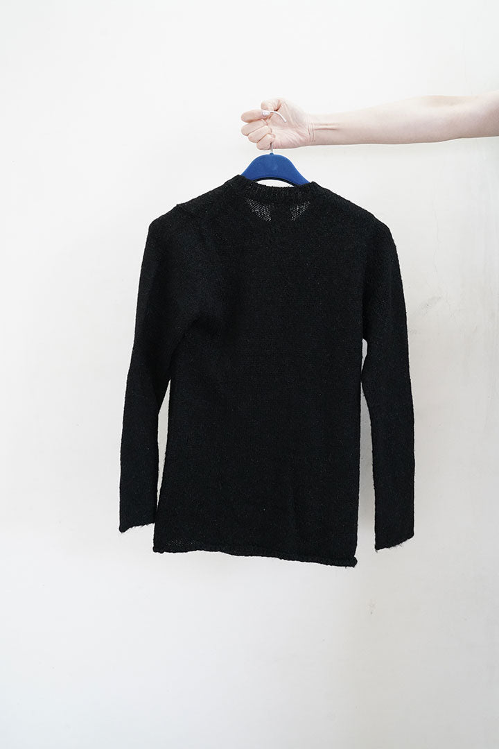 CDG wool lame knit
