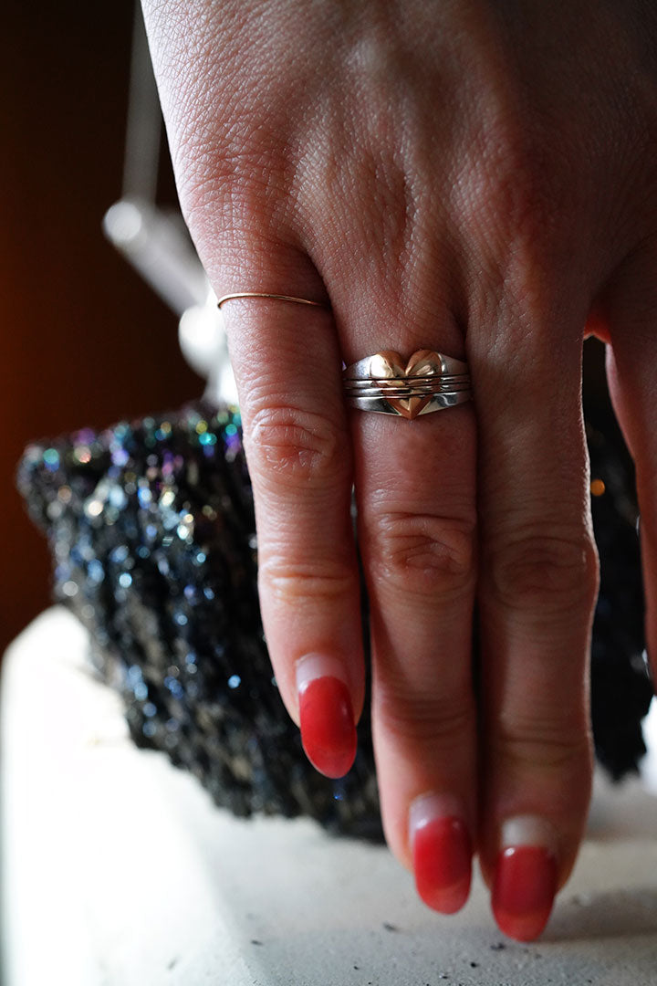 union heart ring all K10