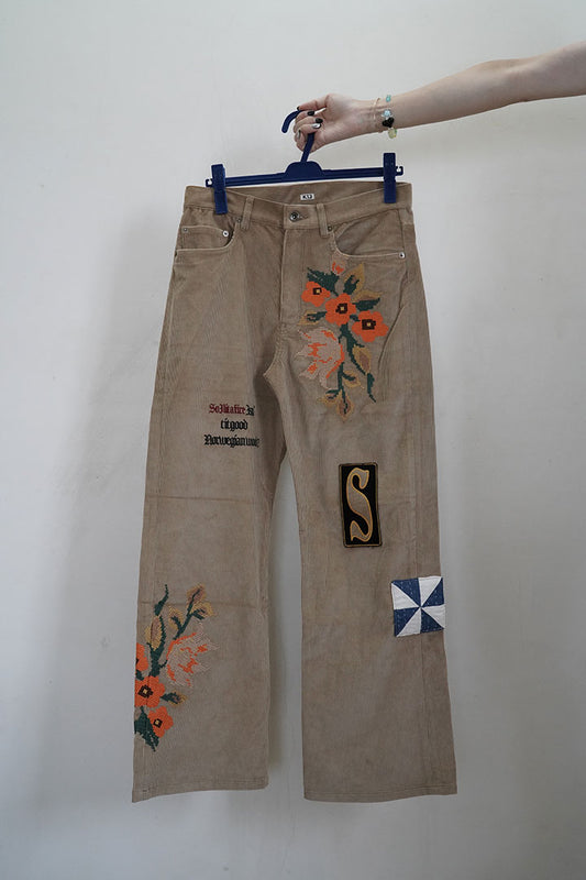 khoki Embroidery design pants