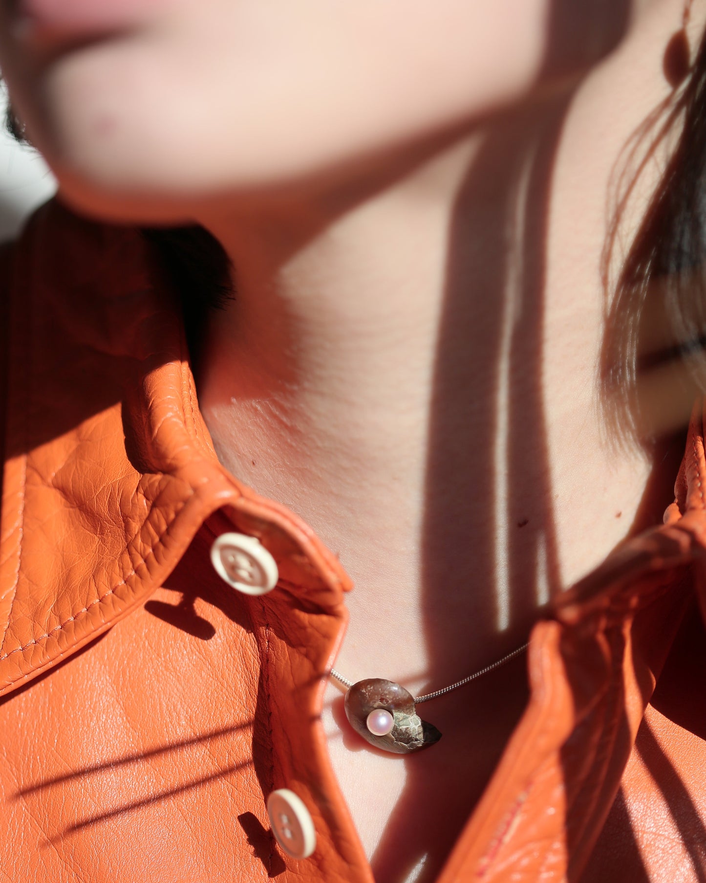 ammonite akoya necklace