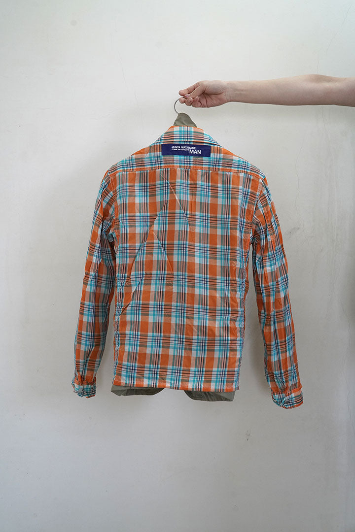 junya watanabe cotton jacket inside check blouson