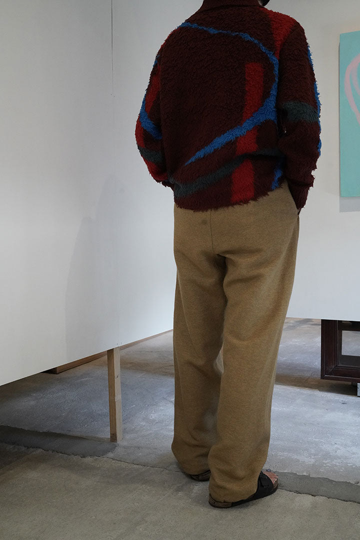KHOKI Jacquard design knit gardigan