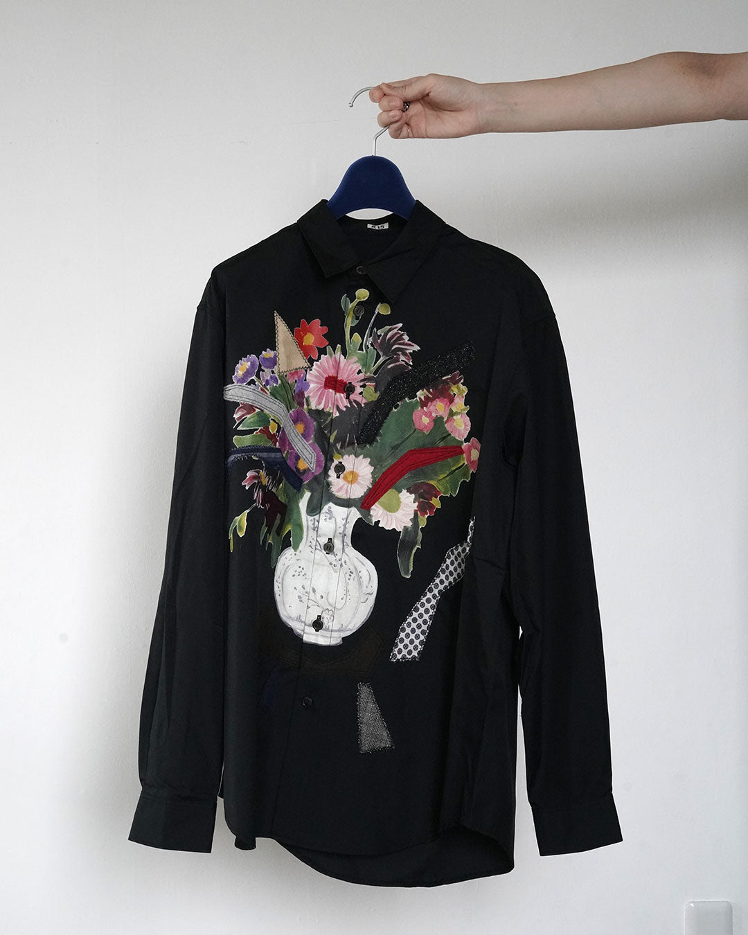 KHOKI Applique detail shirts BK