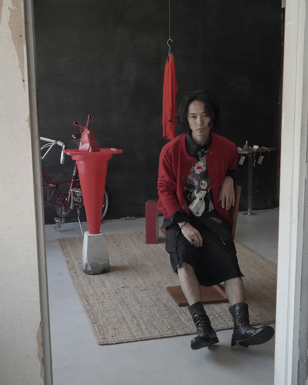 KHOKI Wool knit cardigan