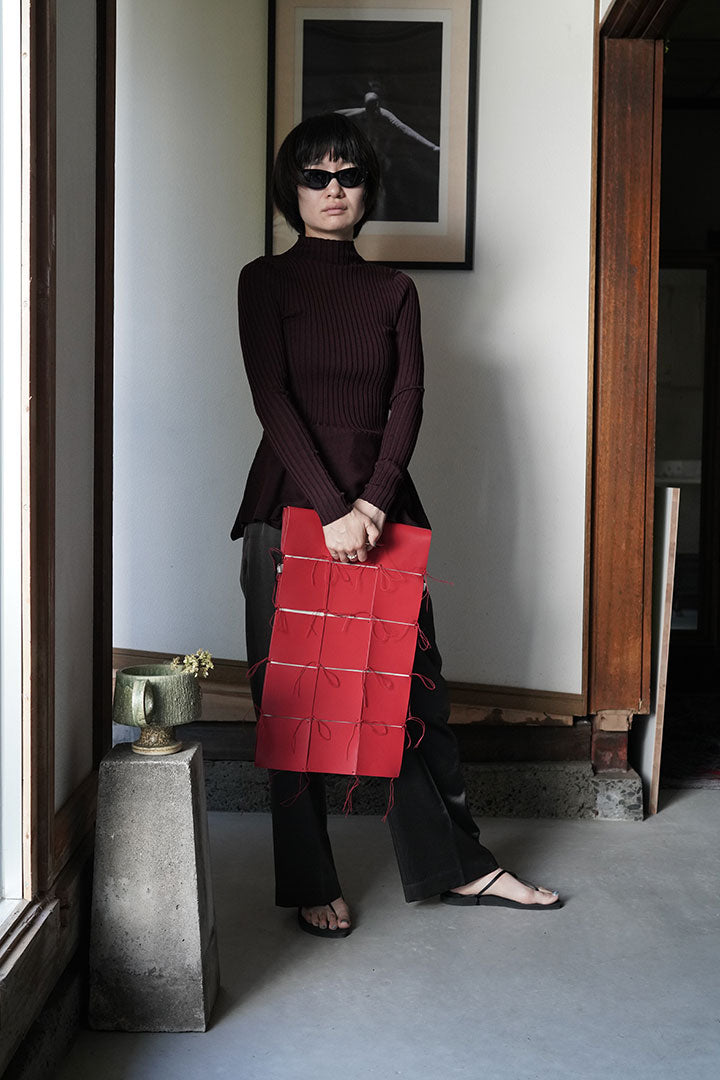 EMILY ODA Long Sleeve Peplum Top