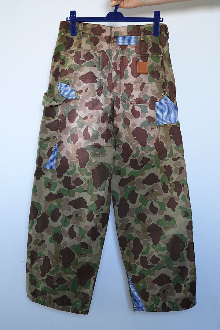 khoki Patchworked Camo Pants