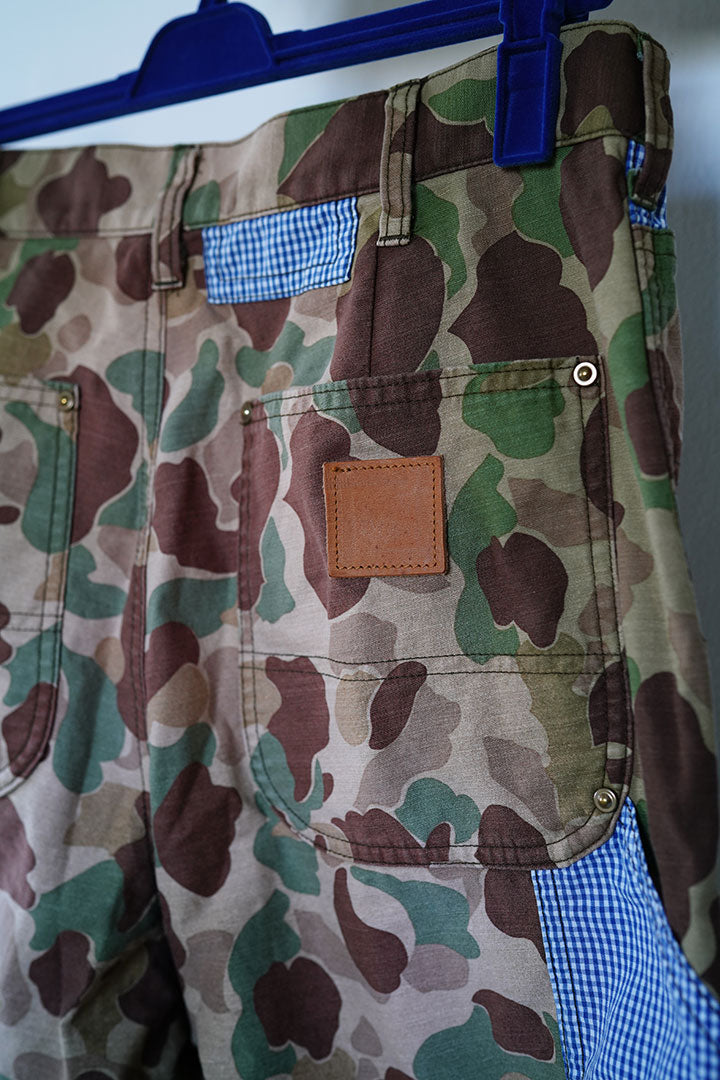 khoki Patchworked Camo Pants