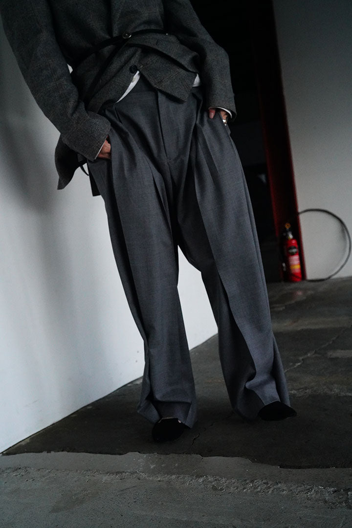 ＜KHOKI＞ 26SS Pleated Dress Pants size 2 khoki Pleated Dress Pants – senes