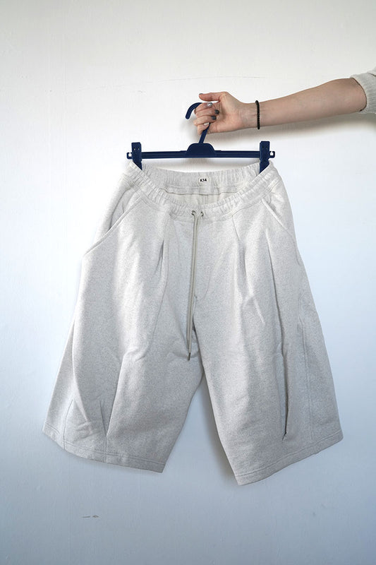 Pleated Balloon Sweat Shorts
