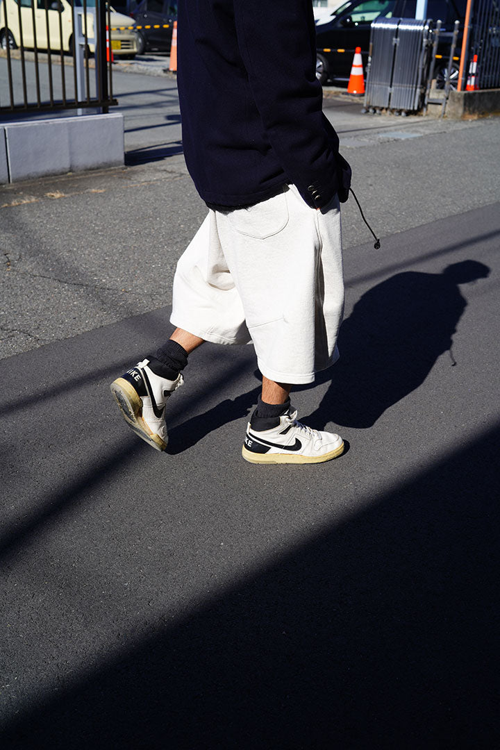 Pleated Balloon Sweat Shorts