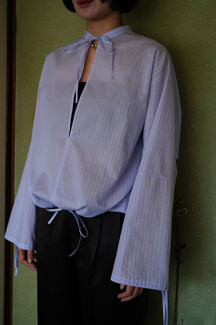 irenisa SLIT NECK SHIRT BLOUSE
