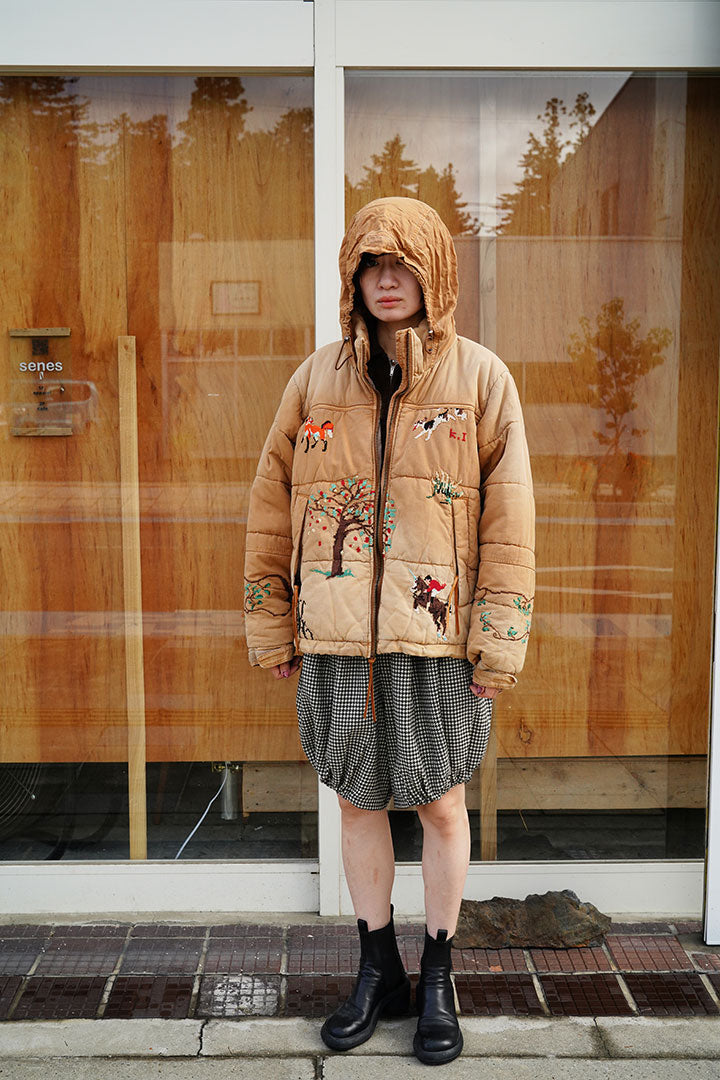 KHOKI Vintage effect puffer jacket