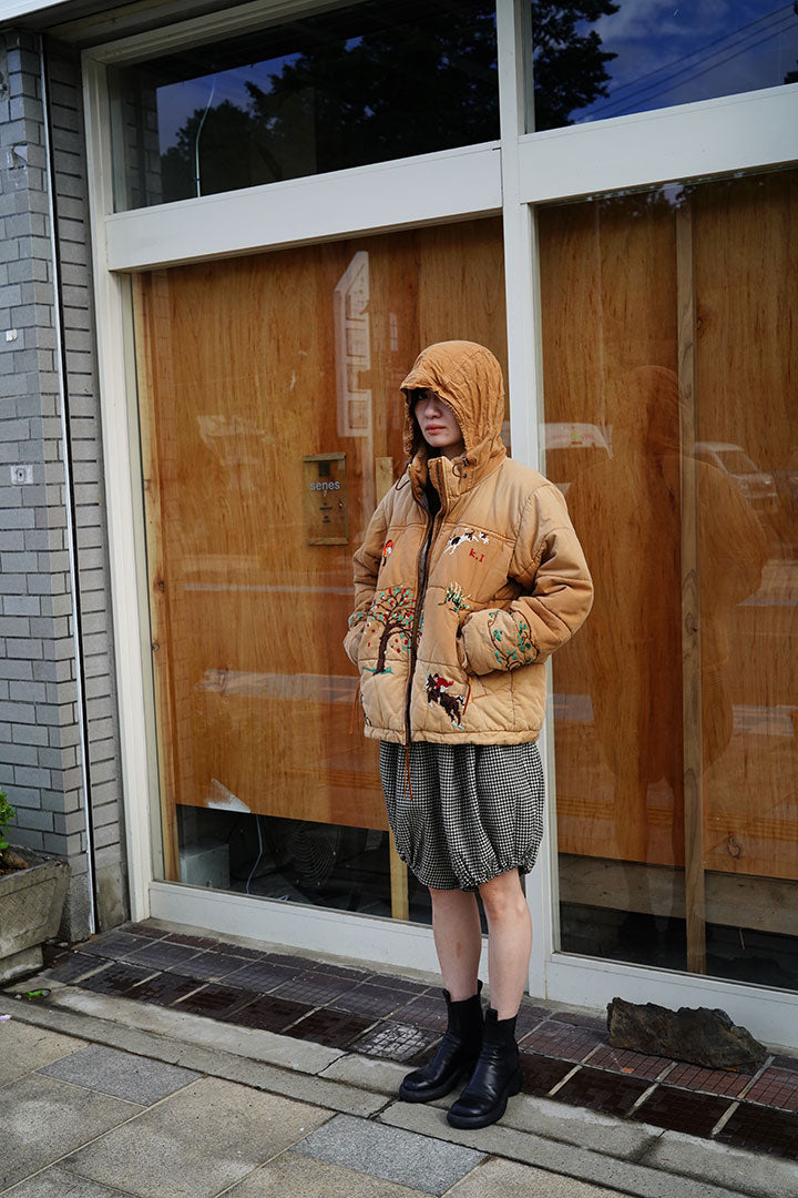 KHOKI Vintage effect puffer jacket