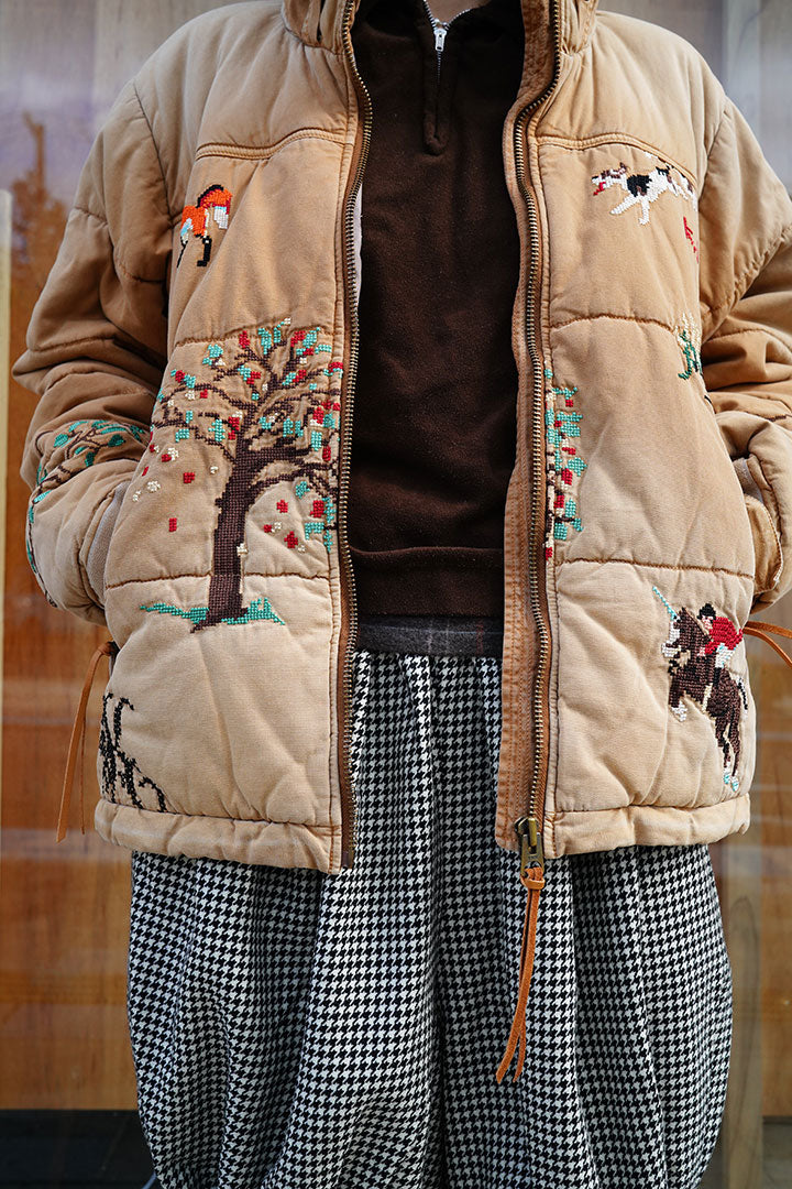 KHOKI Vintage effect puffer jacket