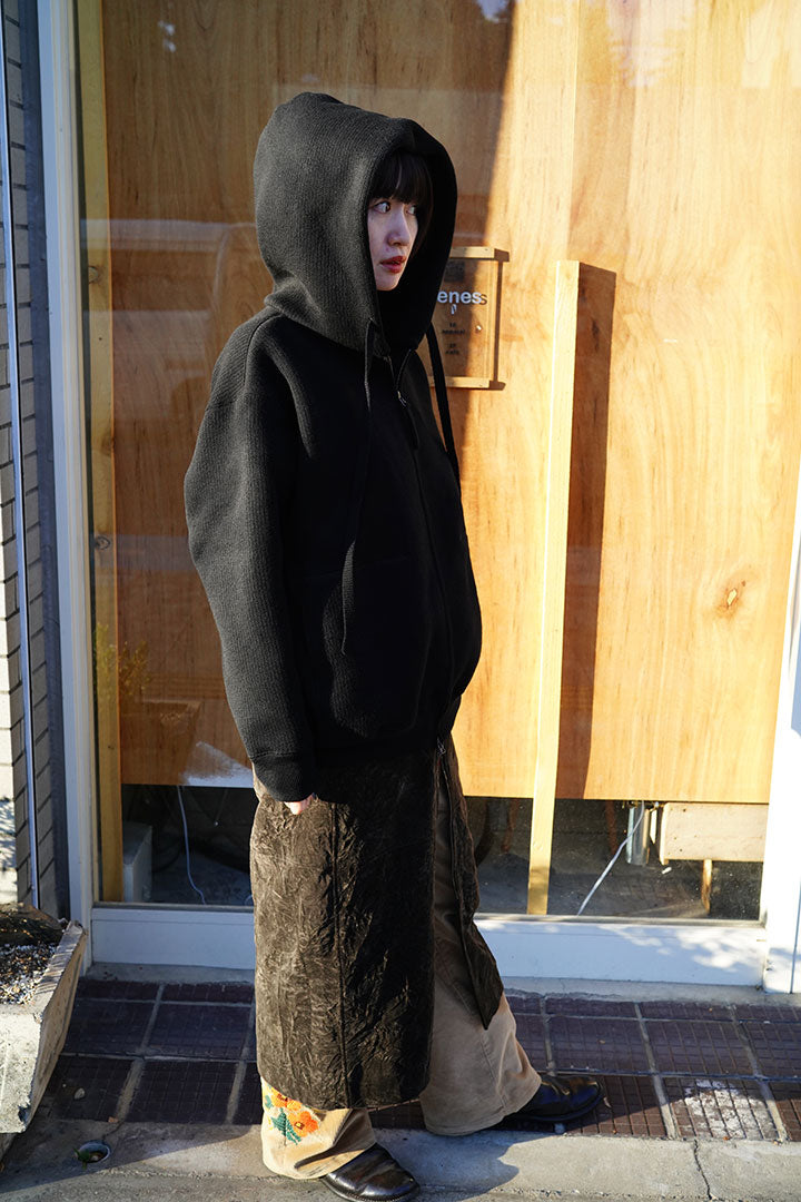 WOOL SWEAT ZIP HOODIE