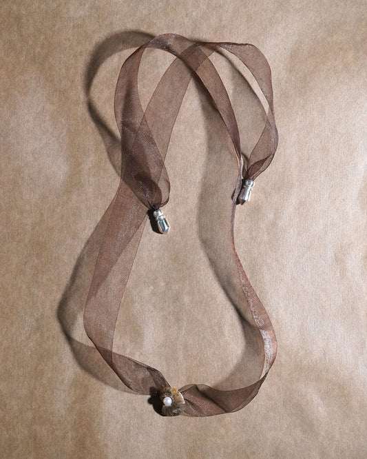 ammonite akoya ribon choker