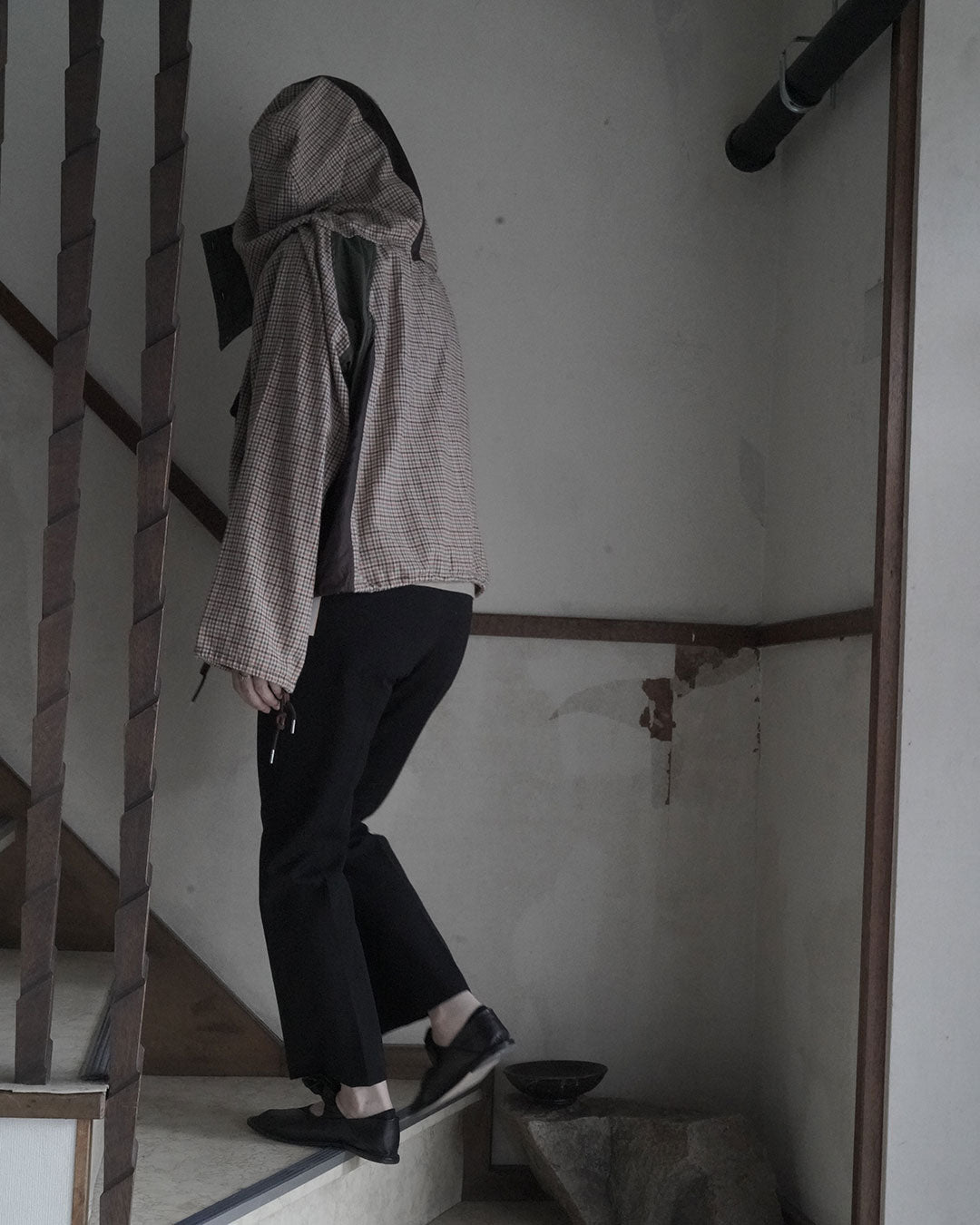 KHOKI Checked Smock Shirt