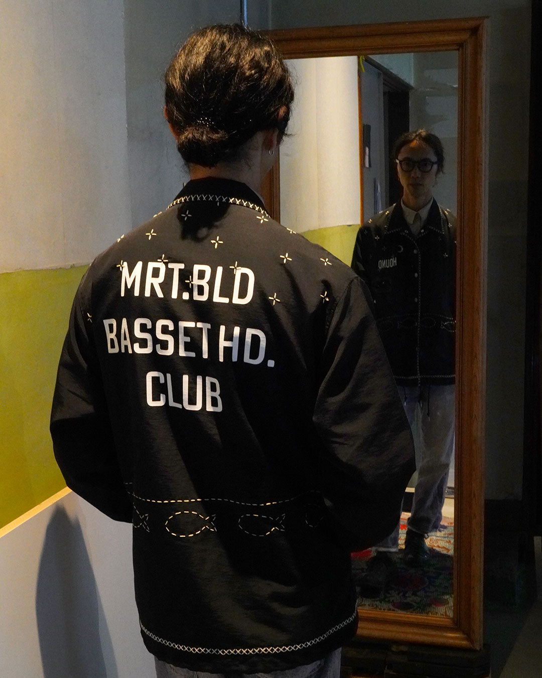 KHOKI Cross stitch Coach Jacket
