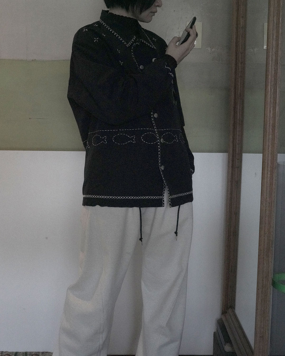 KHOKI Cross stitch Coach Jacket