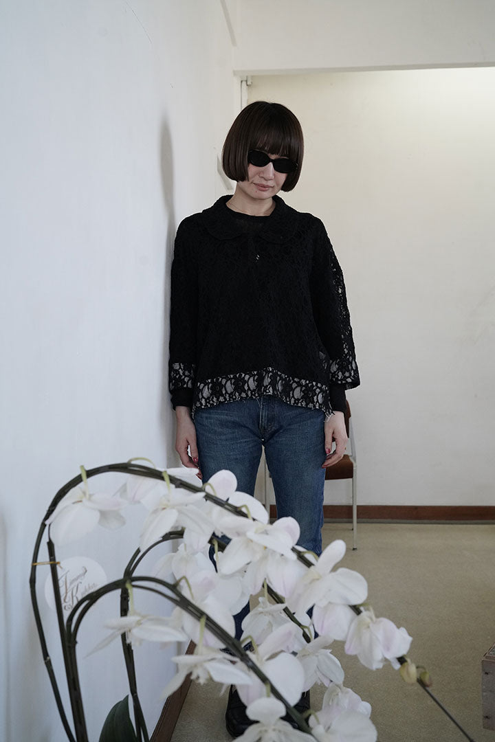comme comme lace pull over shirts