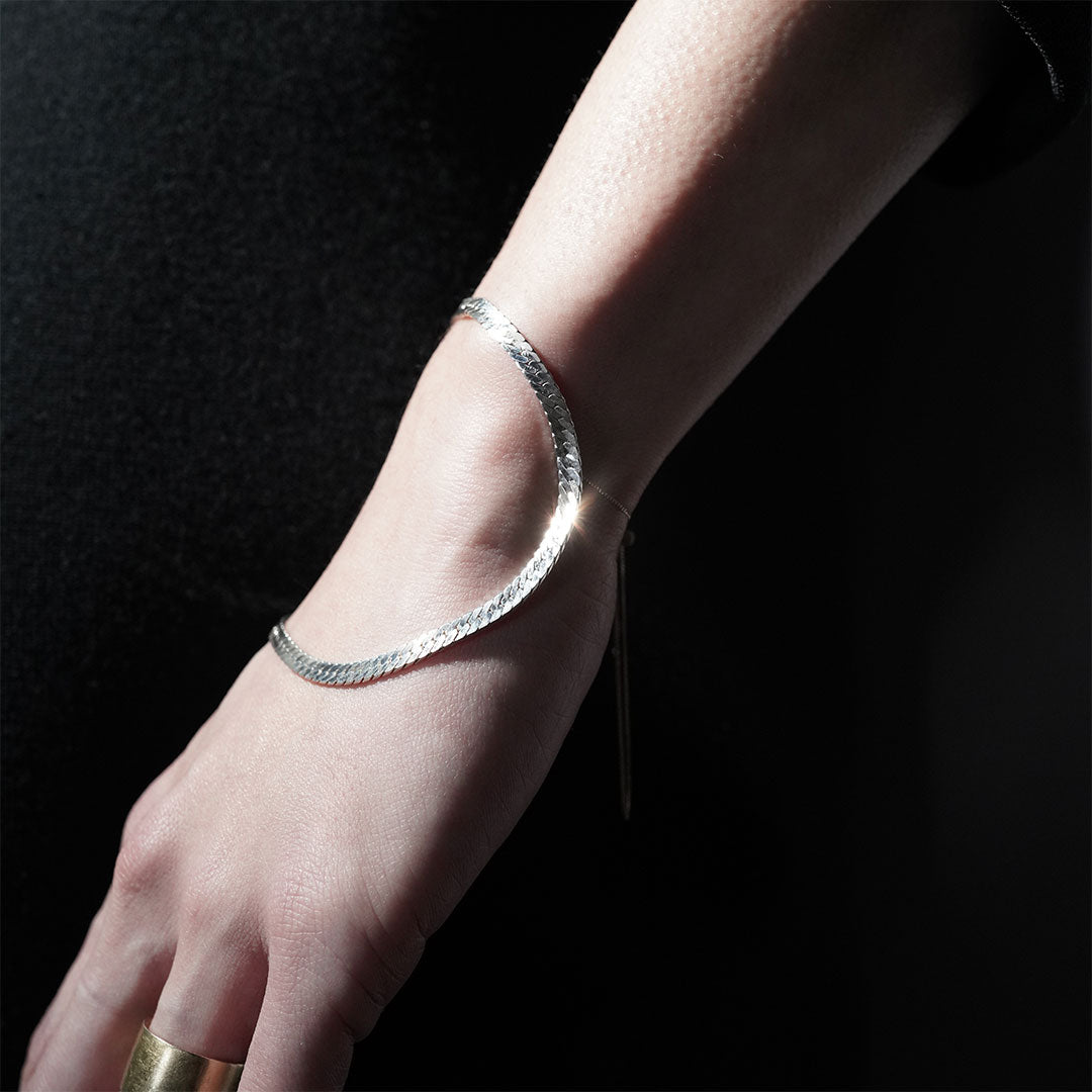 melted mirror bracelet