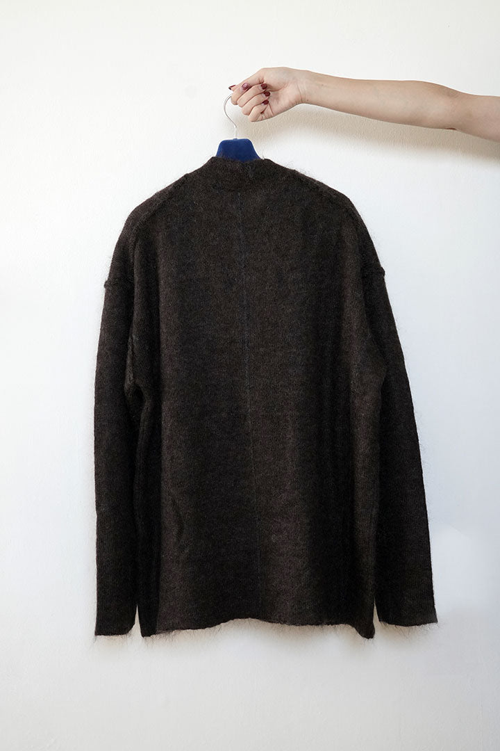 mohair stand colloar jacket