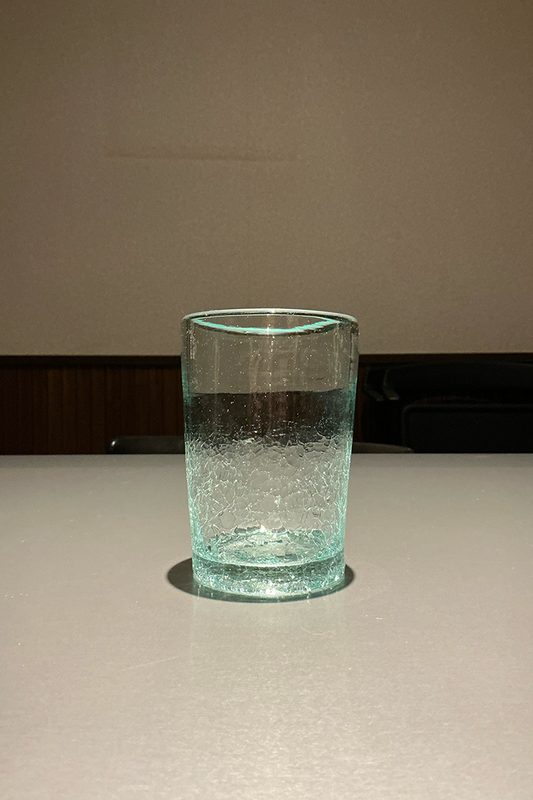 the glass cup tall
