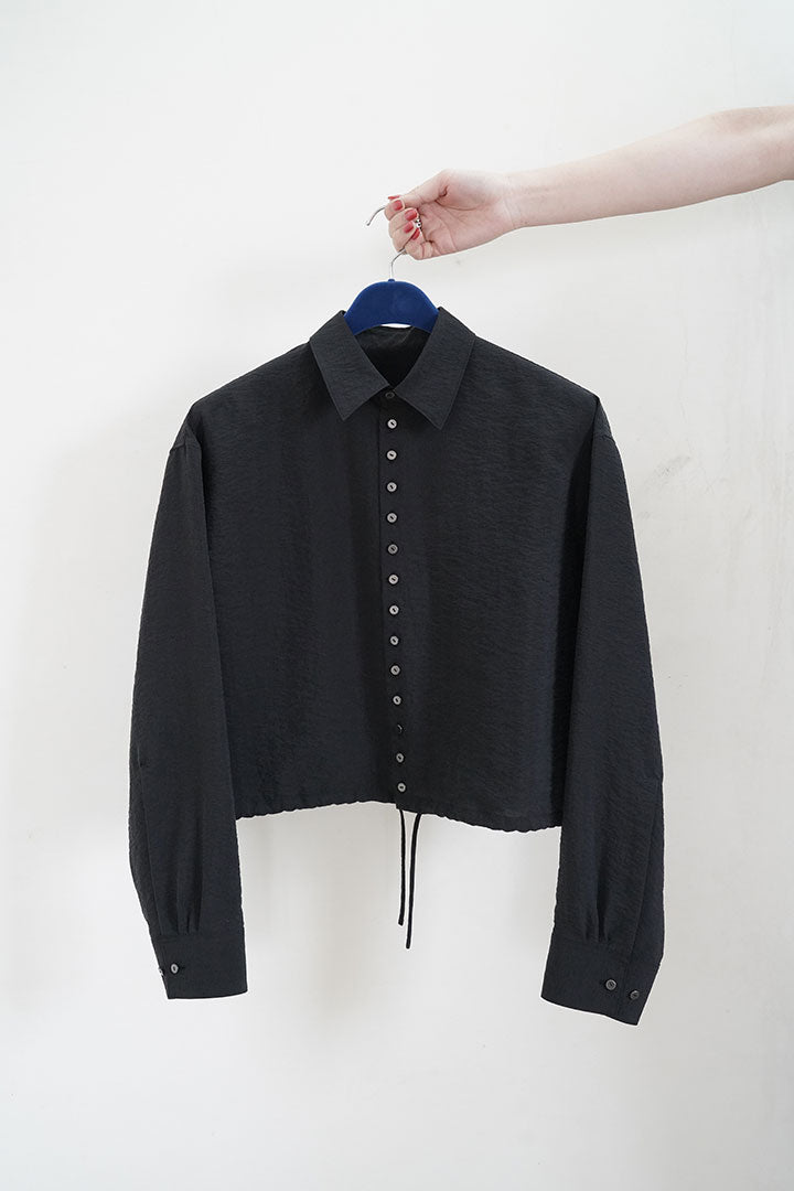 irenisa short length shirt blouse bk