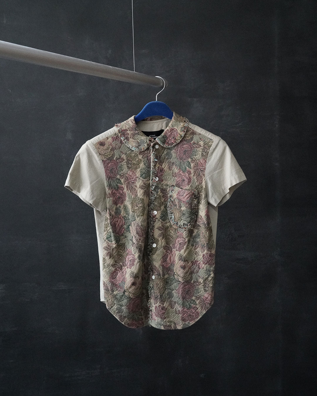 tricot jacquard flower shirts