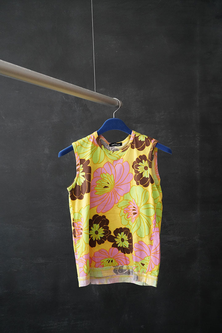 tricot CDG flower tanktop